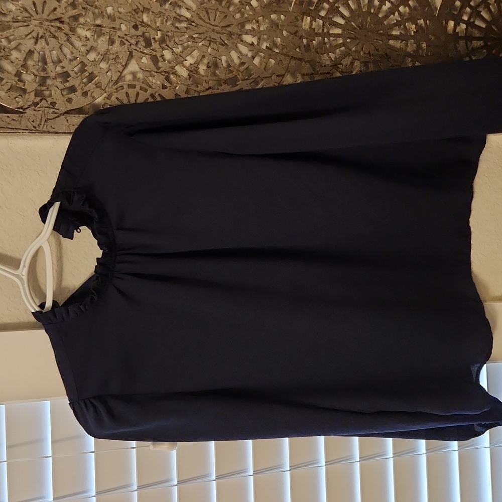 Mock neck blouse